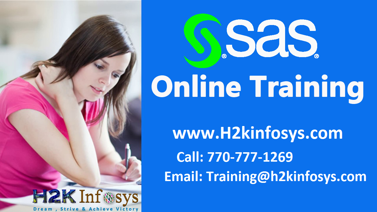 SAS Online Training And Job Assistance