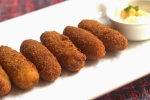 Potato and Cheese Croquettes Recipe, Crispy Potato and Cheese Croquettes Recipe, crispy potato and cheese croquettes recipe, Garlic sauce