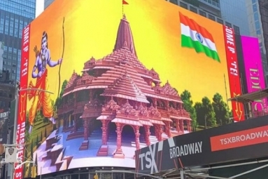 Why is a Giant Lord Ram Deity Appearing on Times Square and Why is it Controversial?