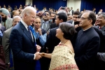 joe biden with Indians, Indian Americans, indian americans likely to support joe biden in democratic primary, Tulsi gabbard