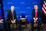 Trump and Putin talks, Trump and Putin breaking, trump and putin end productive talks without results, Smile