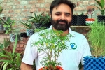 nri Entrepreneurs, nri, young nri entrepreneur returns to his native place with an intent to save water in gardening, Save water