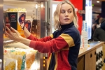 captain marvel imdb, Brie Larson in AMC theaters, captain marvel star brie larson surprises her fans in amc theaters by serving popcorn, Brie larson