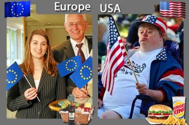 Three Major Diffrences between Europe and U.S.A},{Three Major Diffrences between Europe and U.S.A