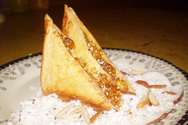 Easy digestible Coconut Sandwich recipe