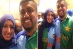 Indian-Pakistani Couple, Indo-Pak Jerseys, ind vs pak icc world cup 2019 indian pakistani couple spotted wearing half and half indo pak jerseys, Icc world cup 2019